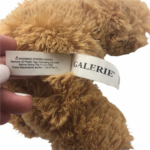 Bunny Rabbit plush fluffy floppy Galerie stuffed animal 8” Easter - Picture 4 of 5